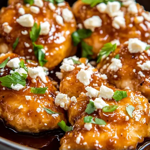 Chicken wings with cheese and sauce.