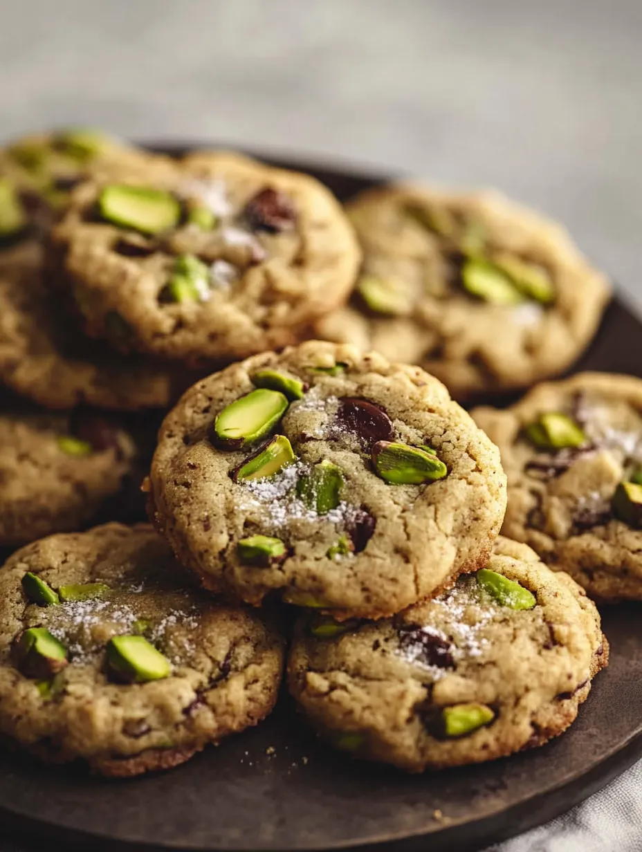 A plate of cookies with almonds on top.