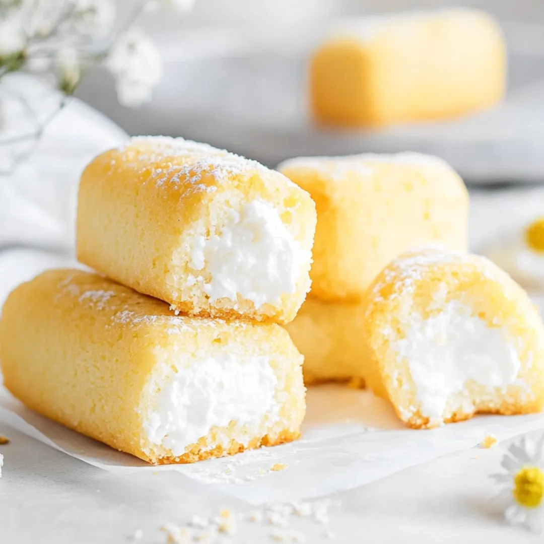 A stack of cake with white frosting.