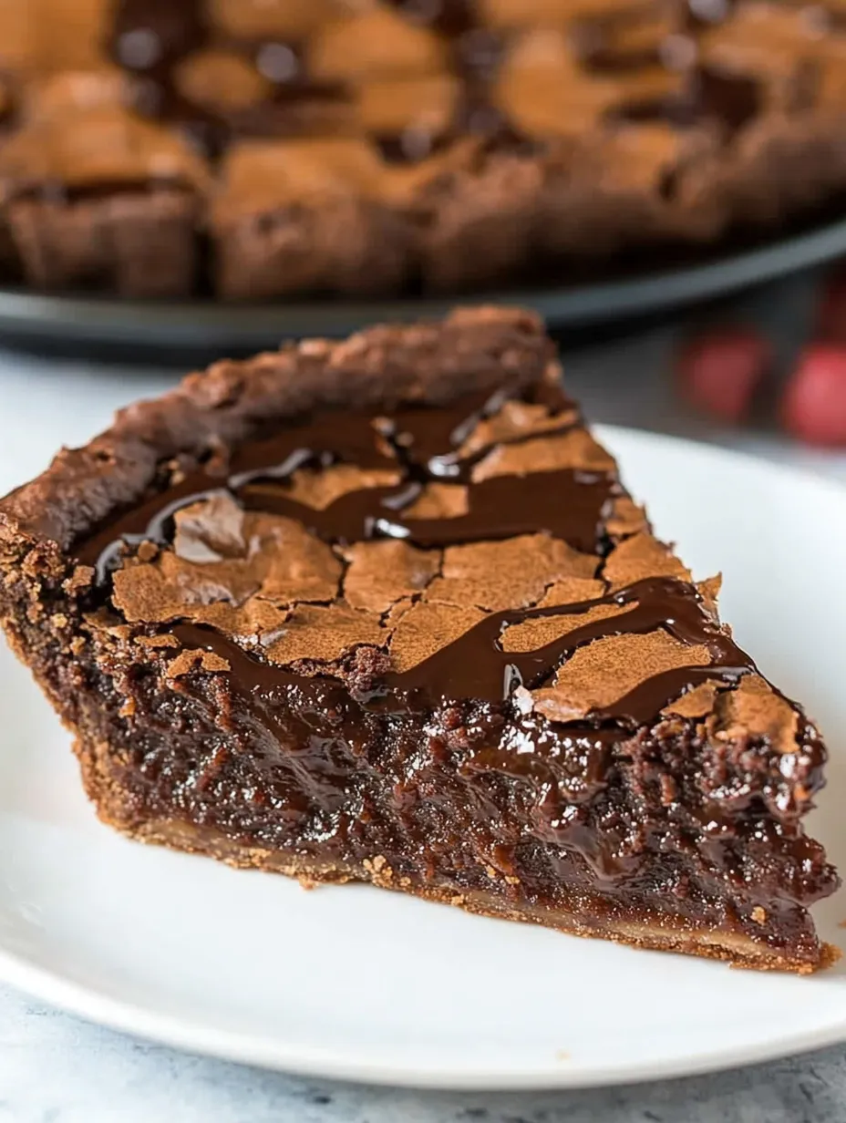 A slice of chocolate cake on a white plate.