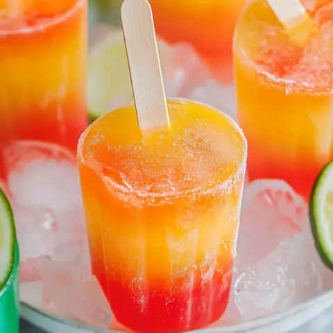 A pile of colorful popsicles.