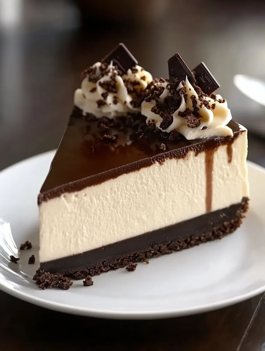 A slice of chocolate cake with whipped cream on top.