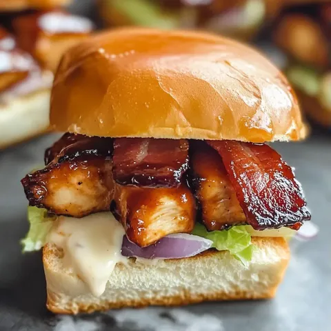 A sandwich with bacon and lettuce.