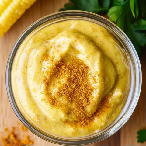 A glass of food with a spoon in it.