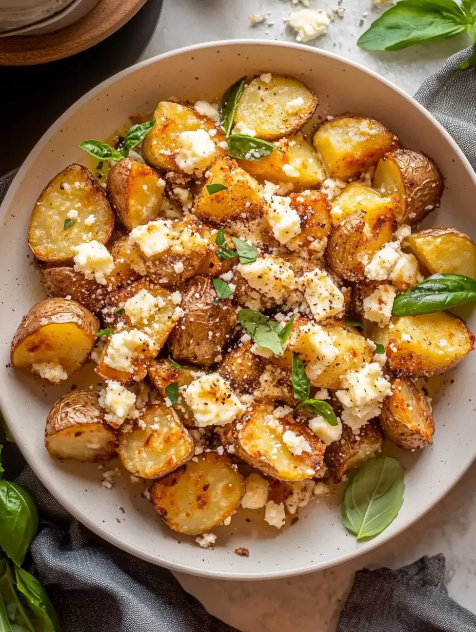 A bowl of food with cheese and herbs.