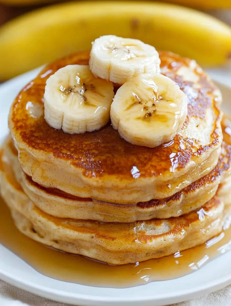 Bananas on top of pancakes.