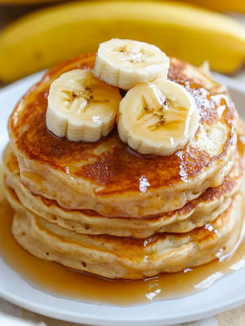 Bananas on top of pancakes.
