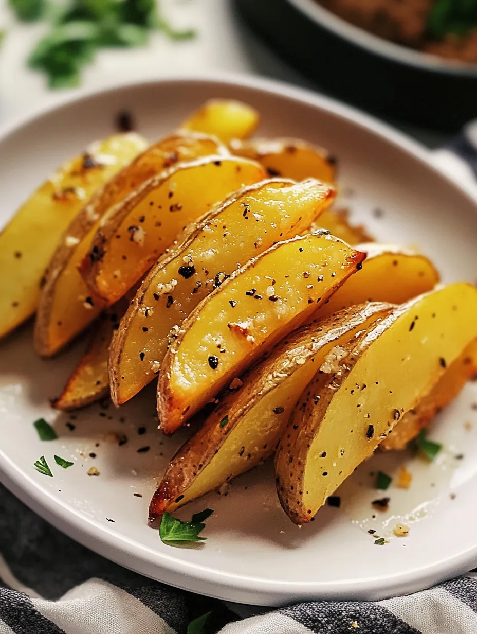 A plate of potatoes with seasoning.