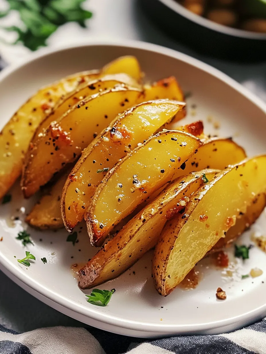 A plate of food with potatoes and spices.