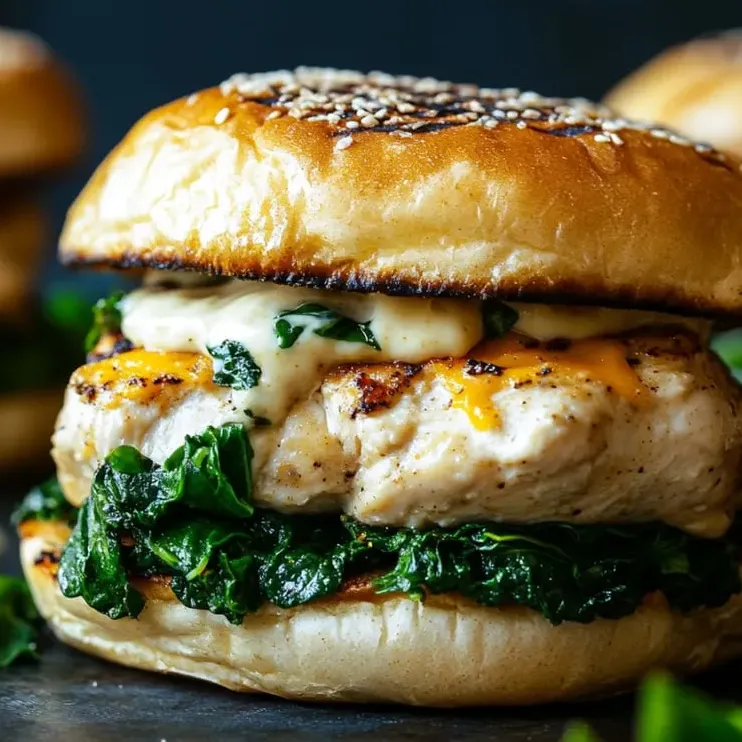 A burger with lettuce and cheese.