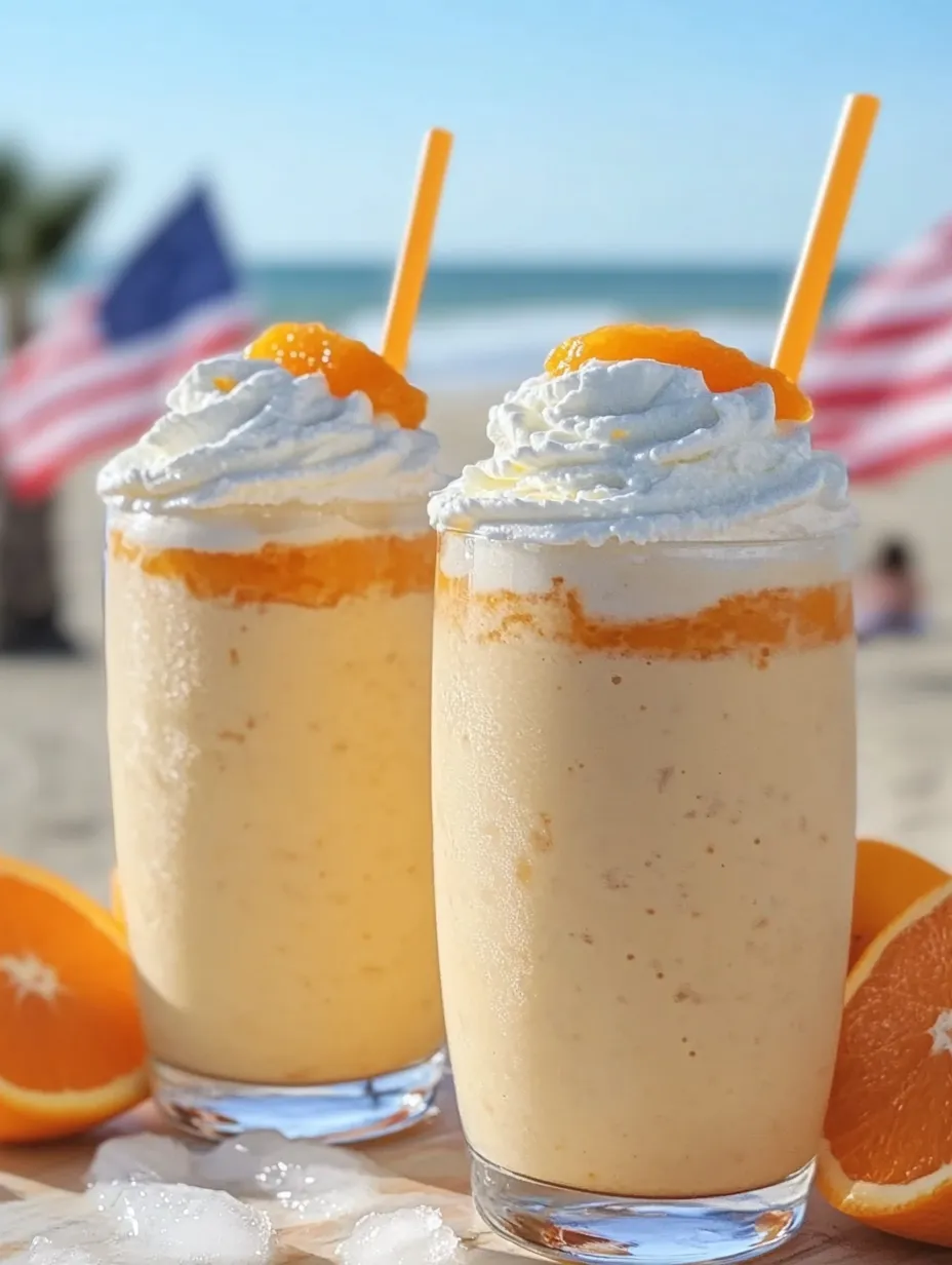 Two glasses of orange juice with oranges on the side.