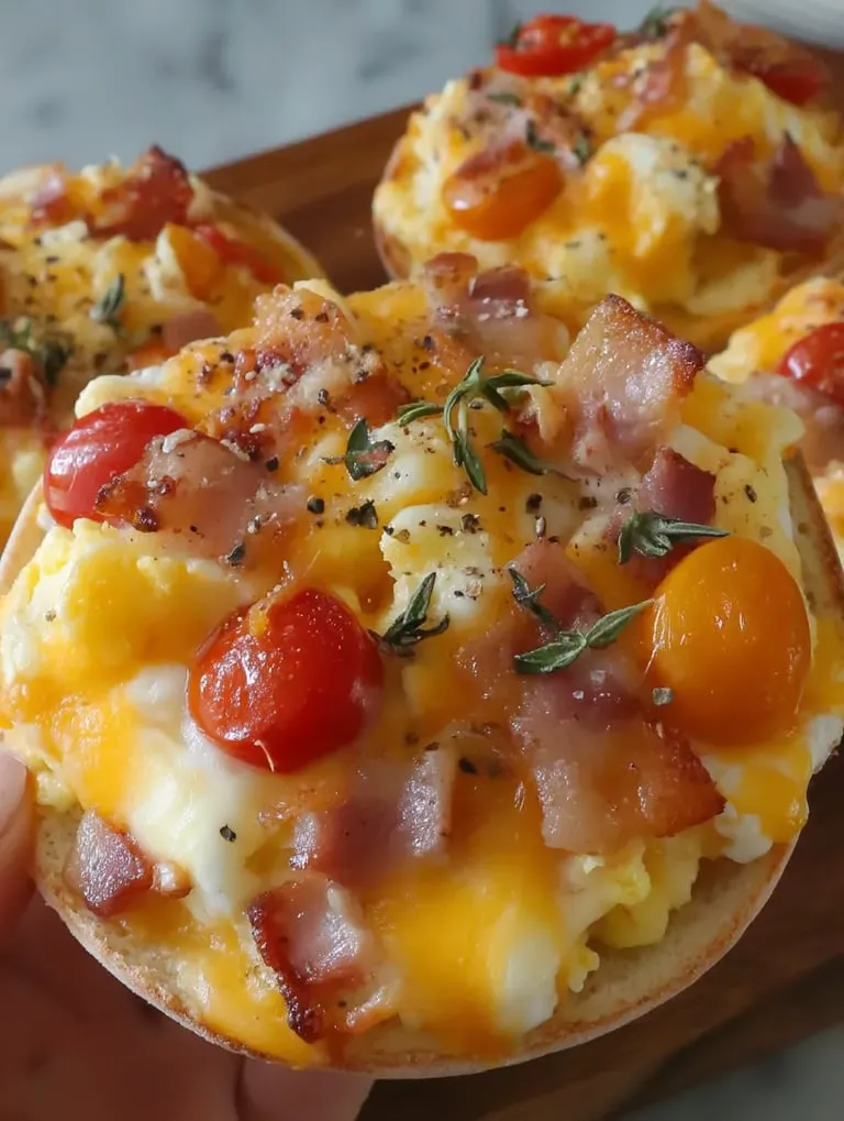 A slice of cheese and bacon sandwich.