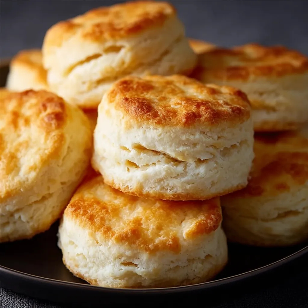 A plate of biscuits.
