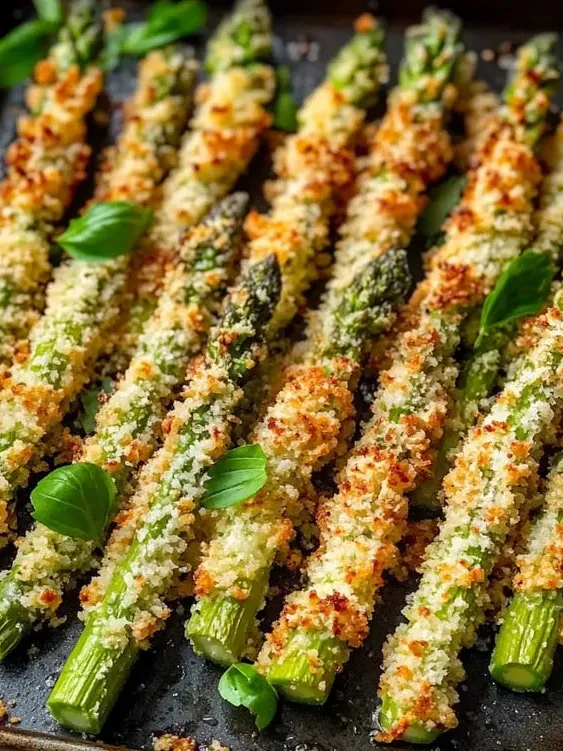 A plate of food with a green vegetable on it.