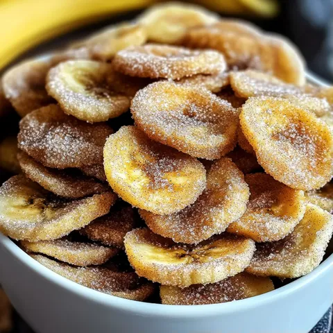 A bowl of banana chips.