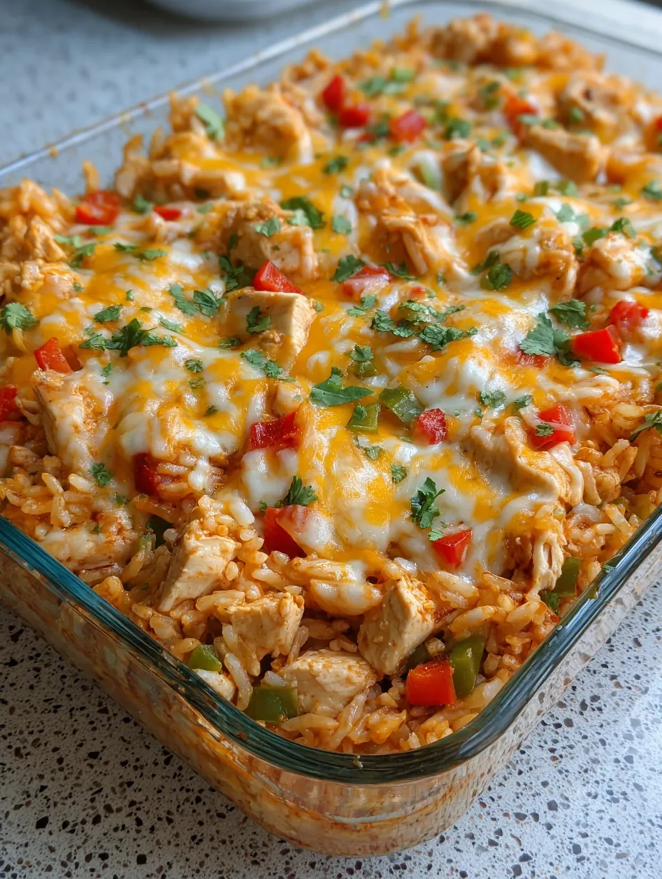A dish of rice and chicken.