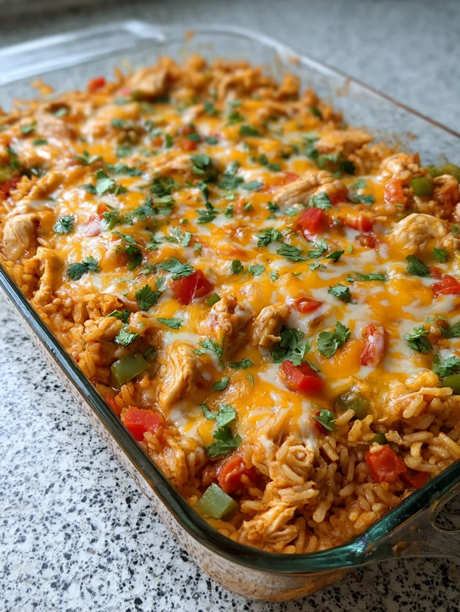 A dish of chicken and rice.