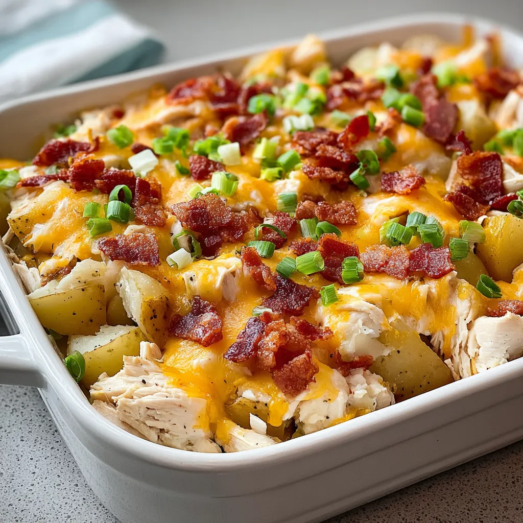 A white bowl filled with bacon and cheese.