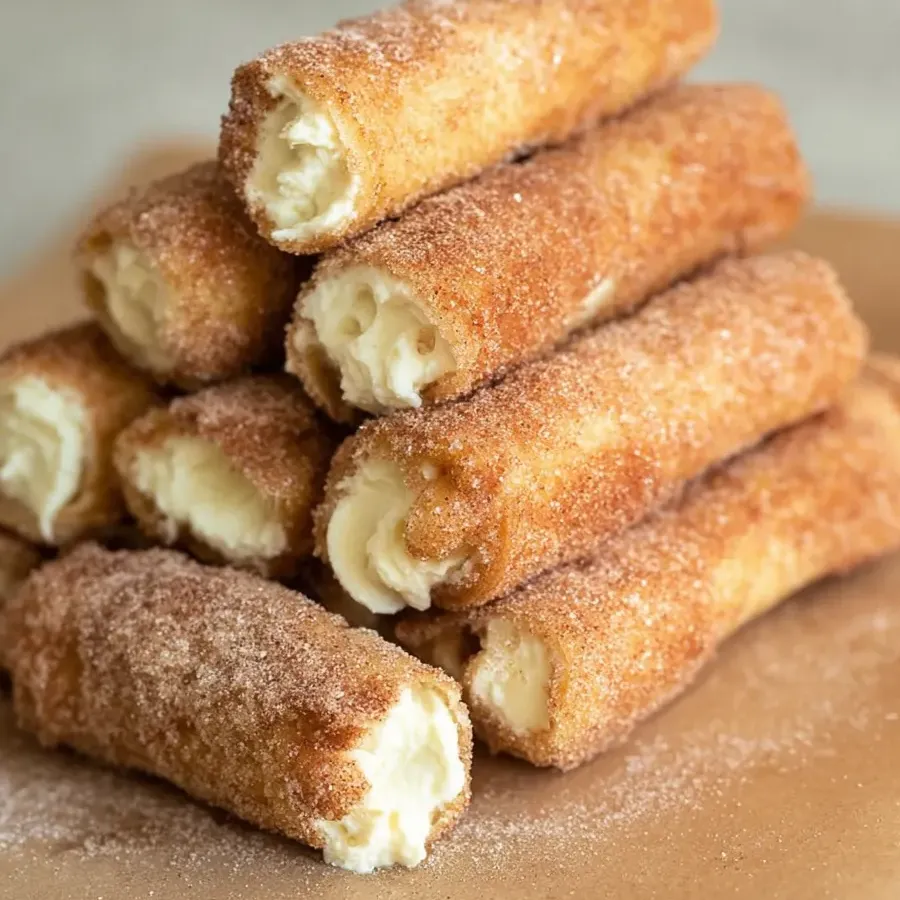 A stack of doughnuts with white frosting.
