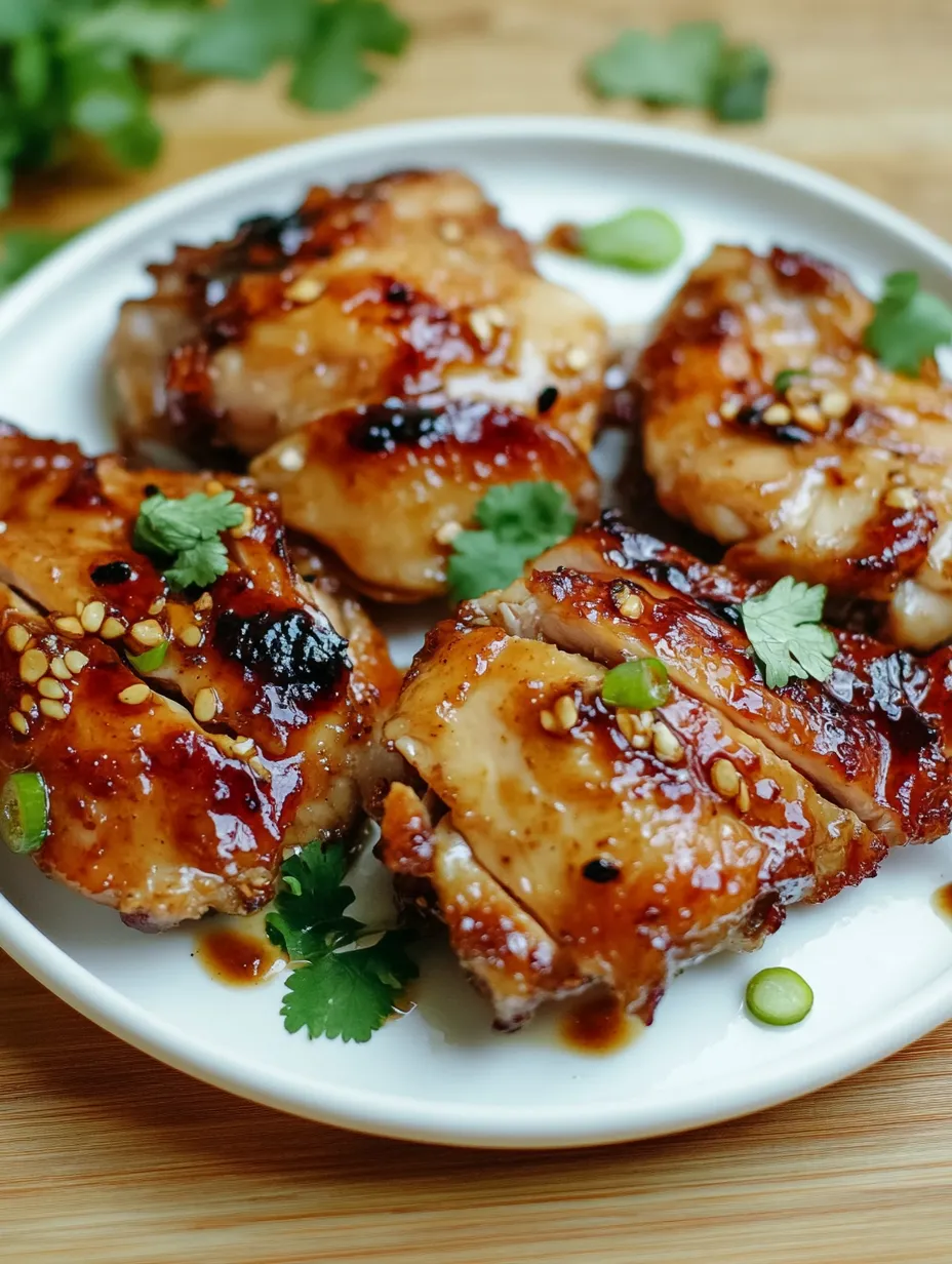 A plate of chicken with sauce.