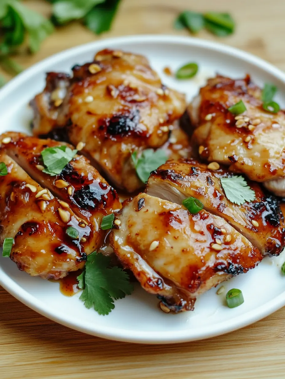 A plate of chicken with sauce.