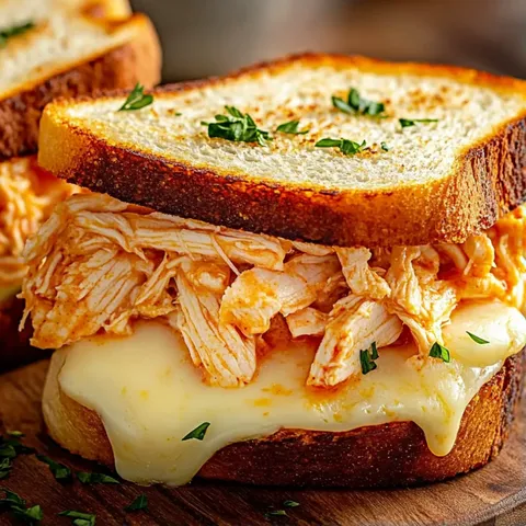 A sandwich with meat and cheese on a wooden table.