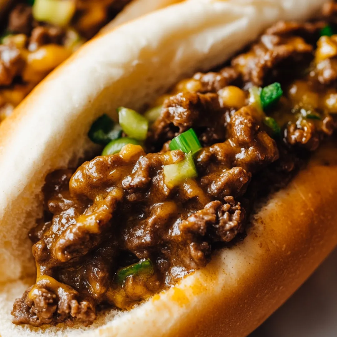A hot dog with chili and onions.