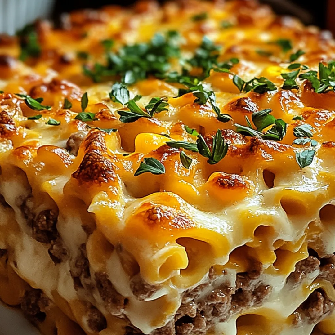 A casserole with cheese and vegetables.