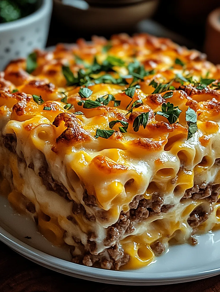 A casserole dish with cheese and bacon.