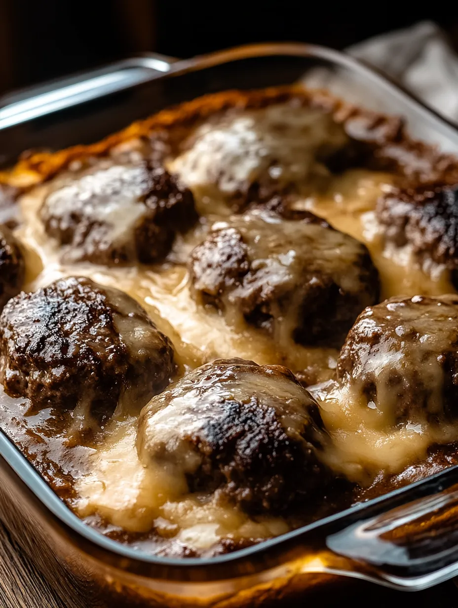 A dish of meatballs with cheese.
