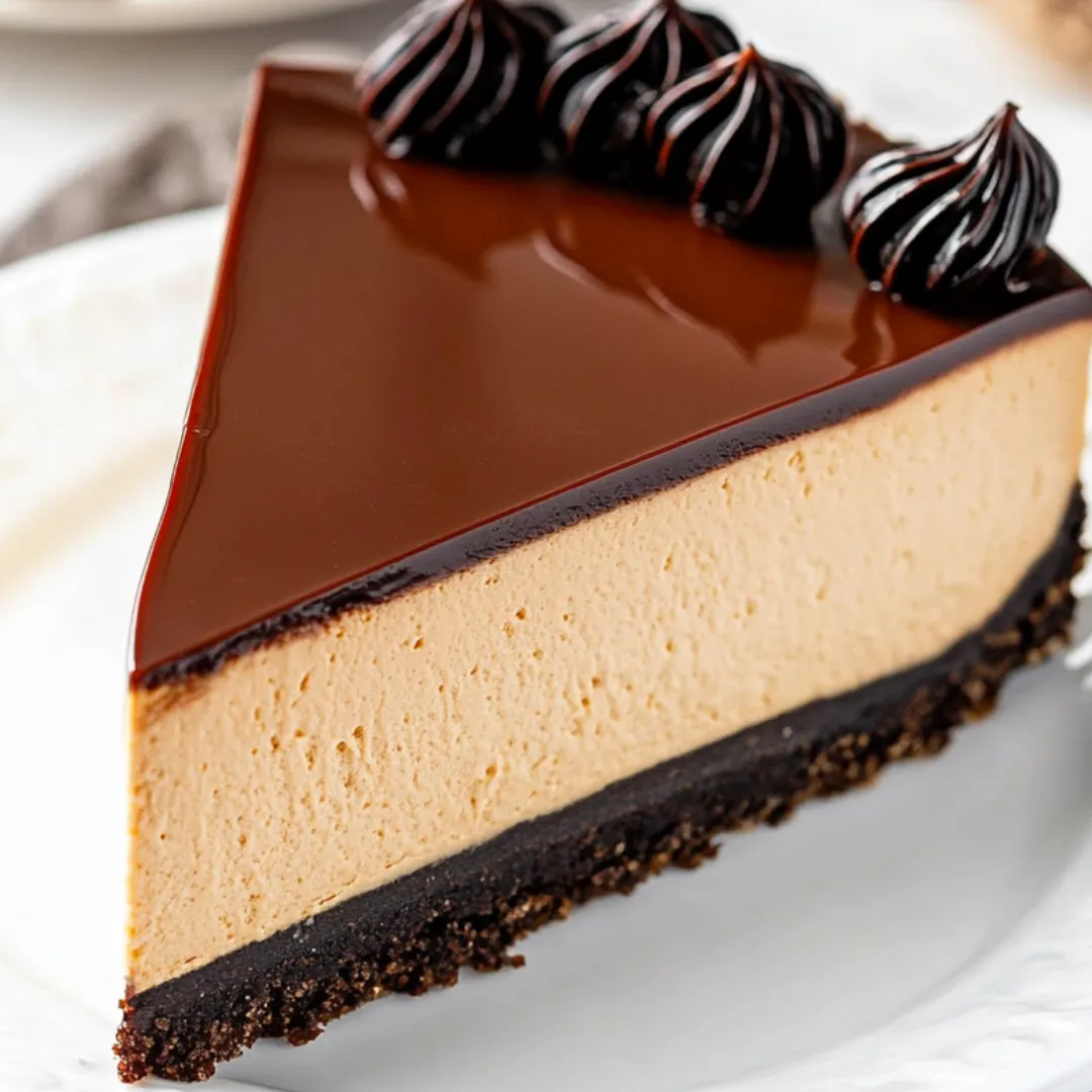 A slice of chocolate cake on a plate.