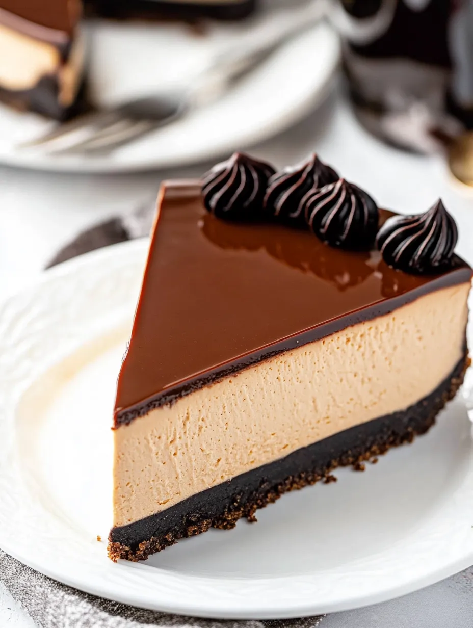 A slice of chocolate cake with whipped cream on top.