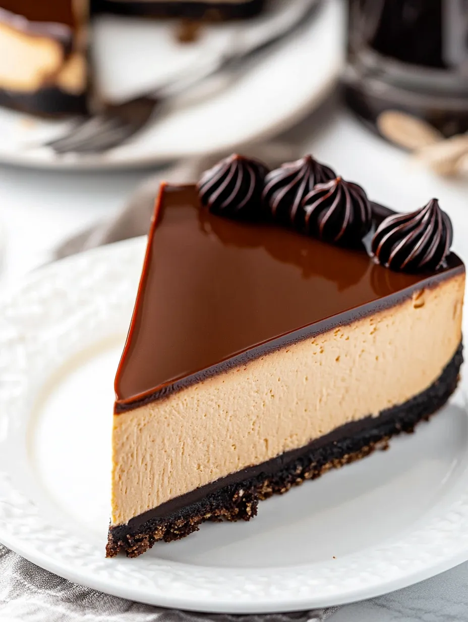 A slice of chocolate cake on a plate.