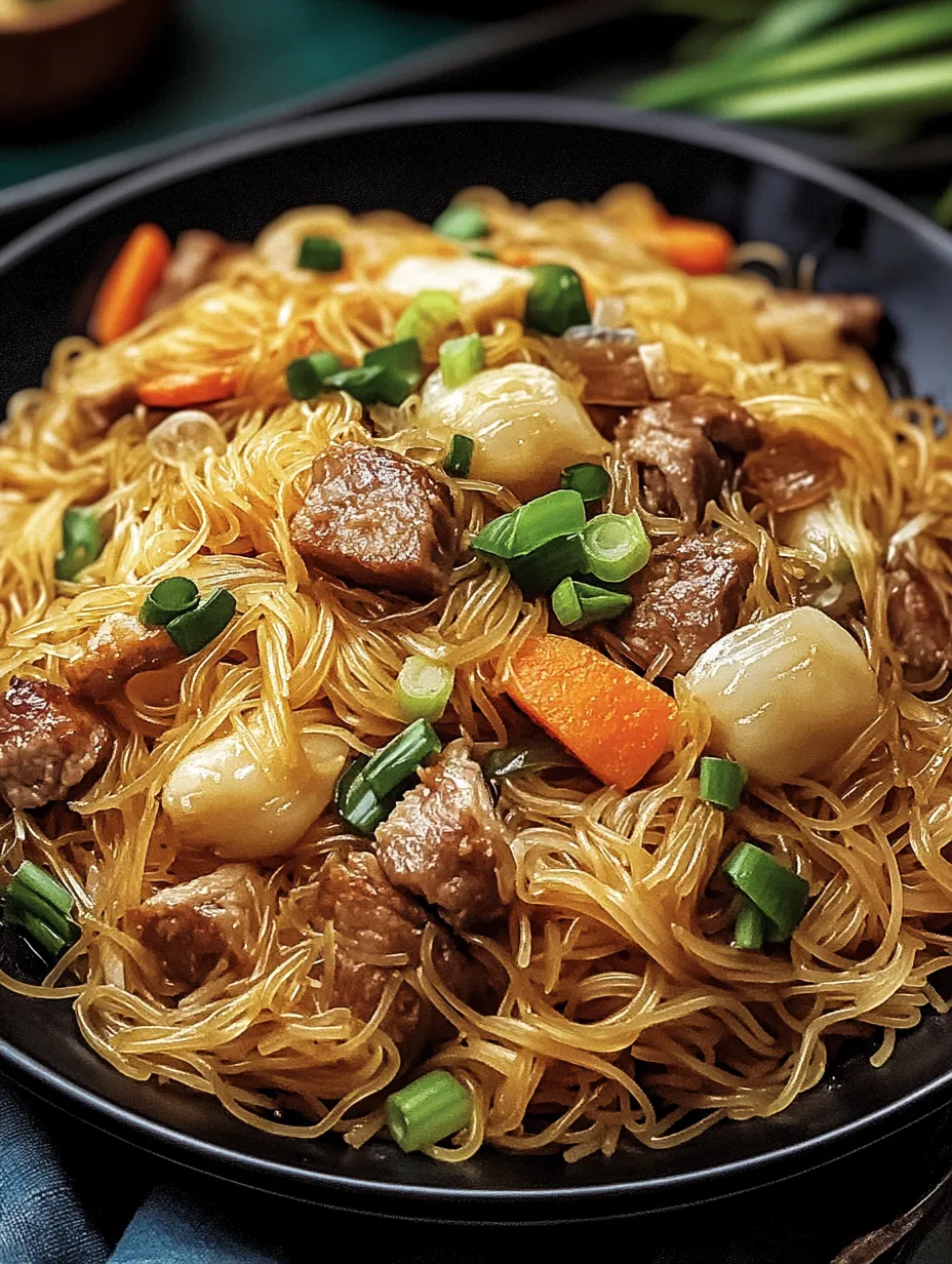 A bowl of noodles with meat and vegetables.
