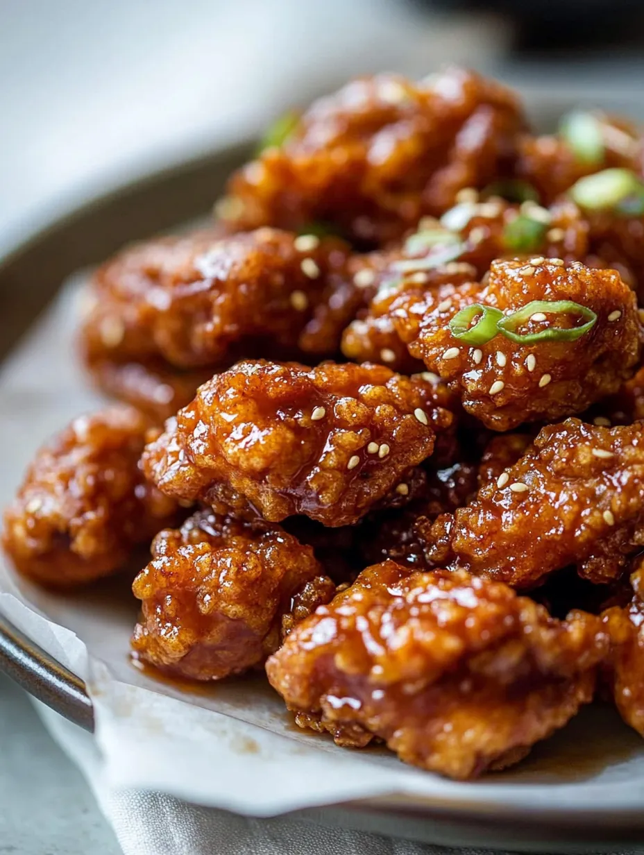 A plate of chicken with sauce.