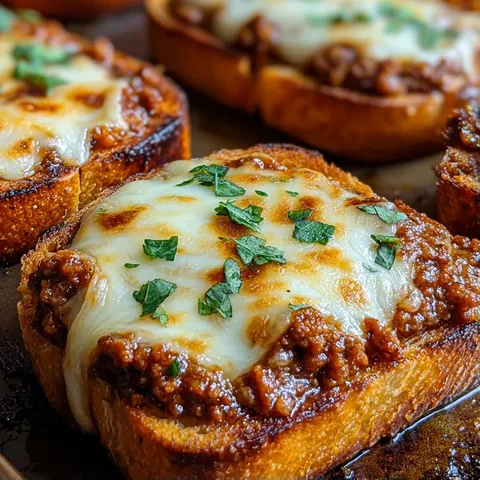A slice of bread with meat and cheese on it.