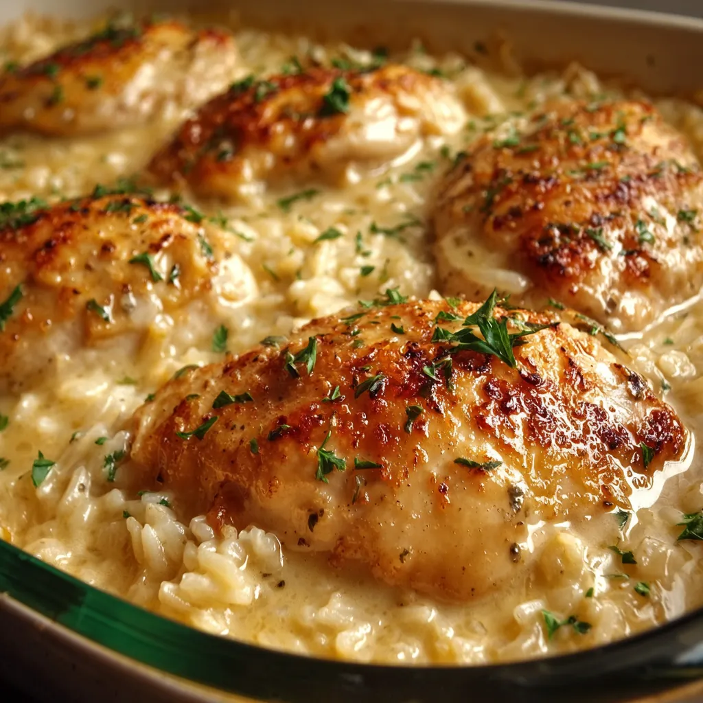 A bowl of rice with chicken.