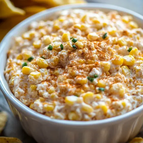A bowl of food with corn and chips.