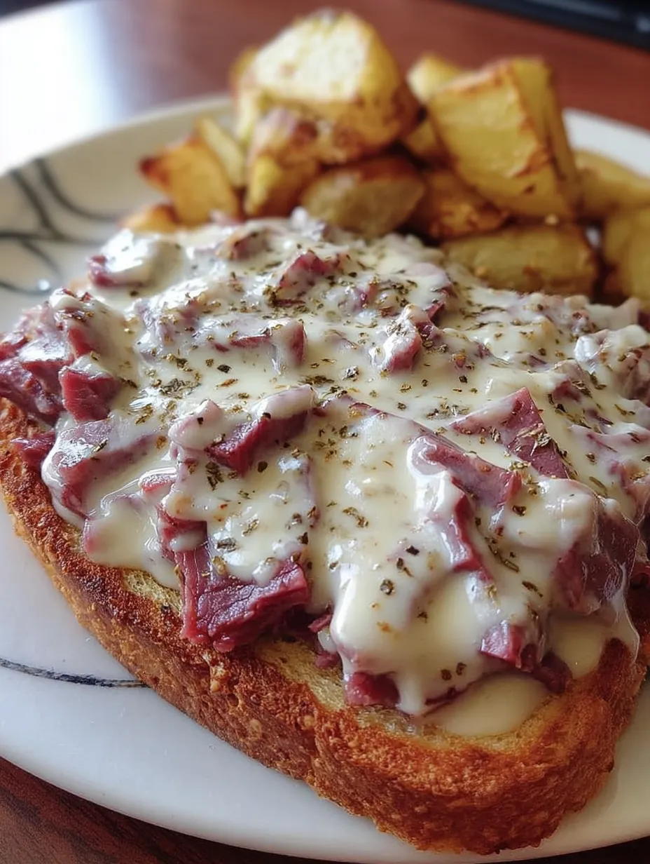 A plate of food with meat and potatoes.