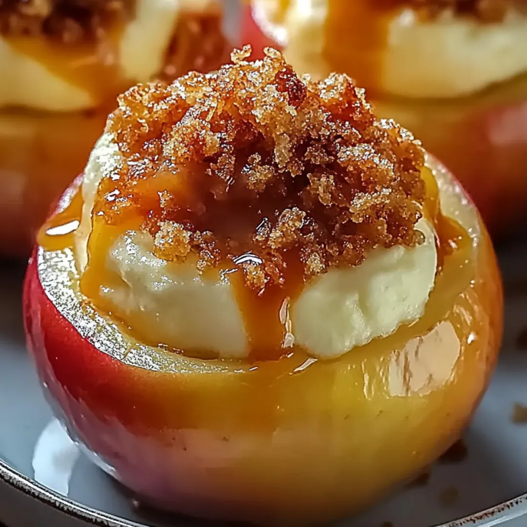 A close up of a dessert with a caramel sauce.