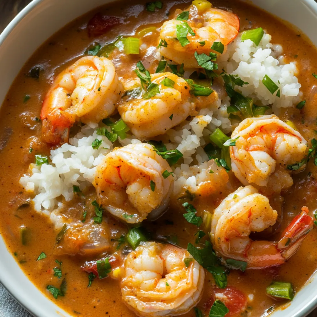 A bowl of shrimp and rice.