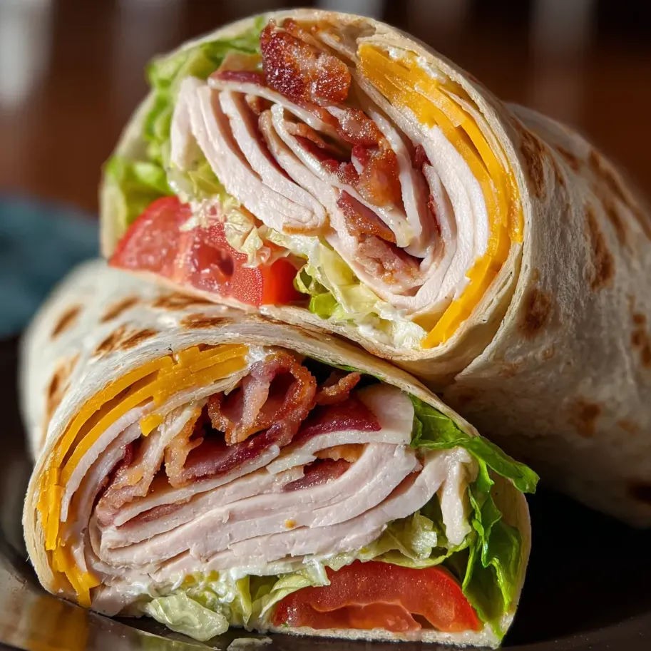 A sandwich stuffed with lettuce and bacon.
