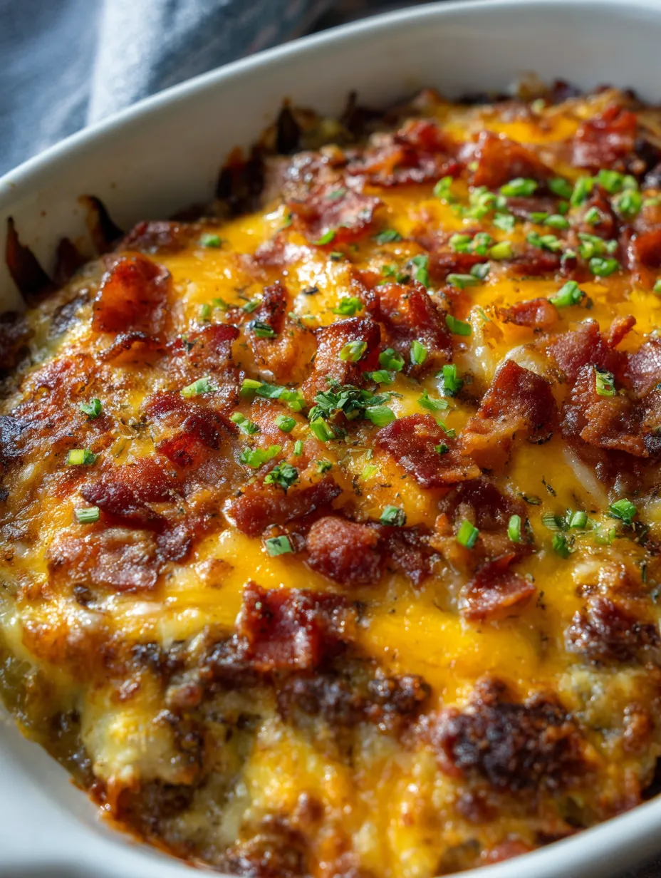 A white bowl filled with a cheesy dish.