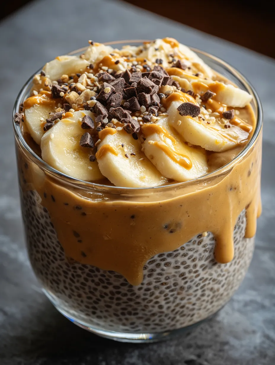A glass of banana and chocolate milk.