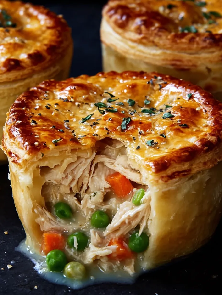 A pastry with meat and vegetables inside.
