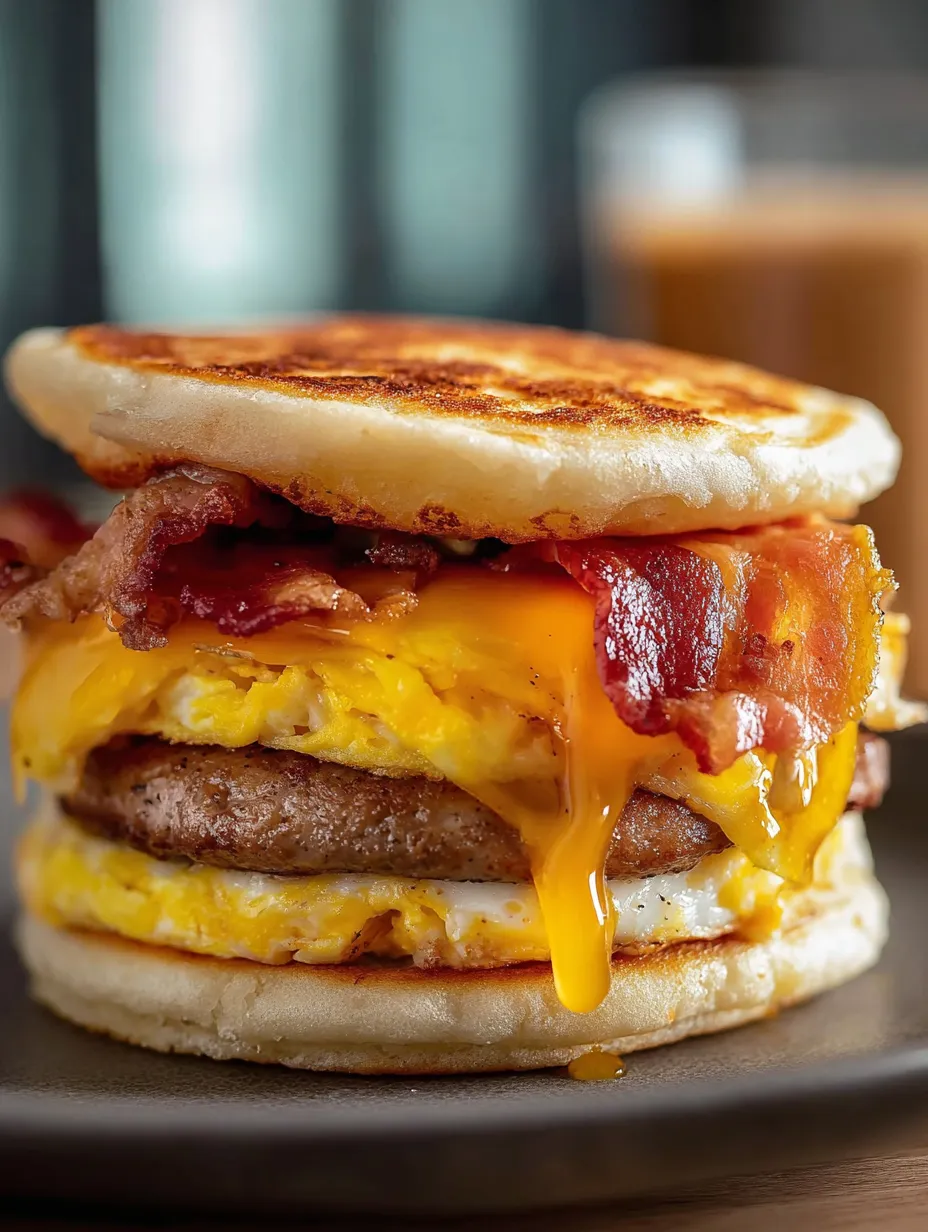 Bacon and egg sandwich.