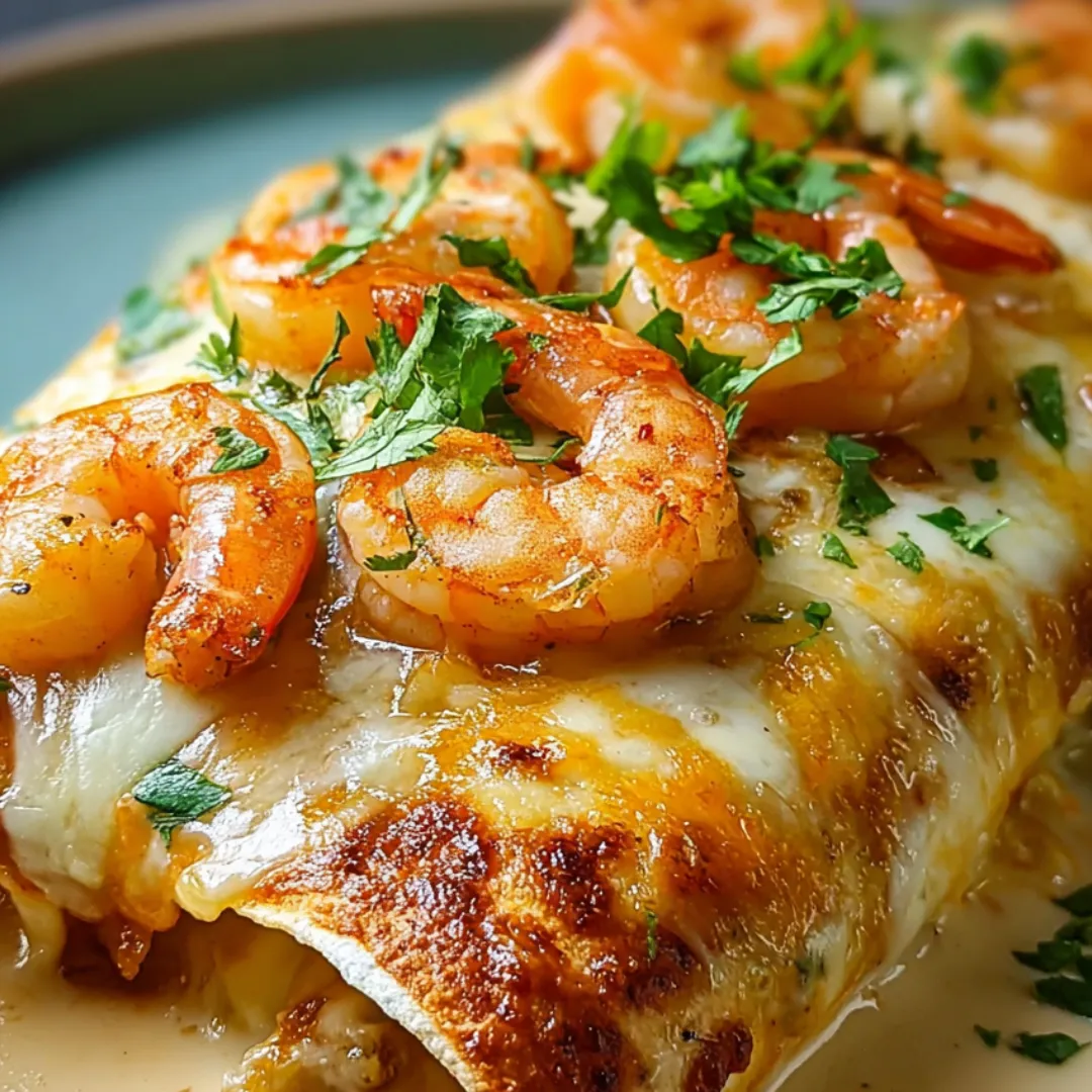A plate of shrimp covered in cheese.