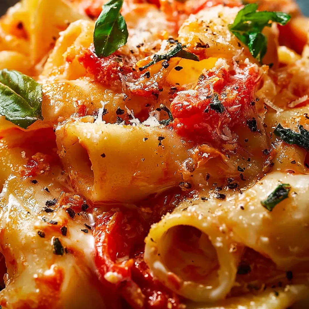 A close up of a plate of pasta with sauce.