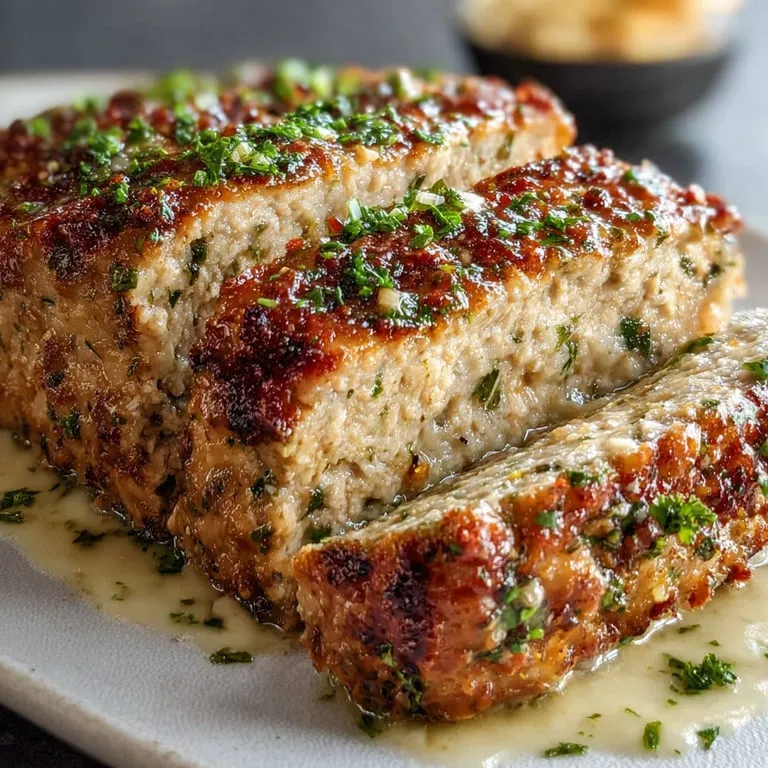 A piece of meat with herbs on it.