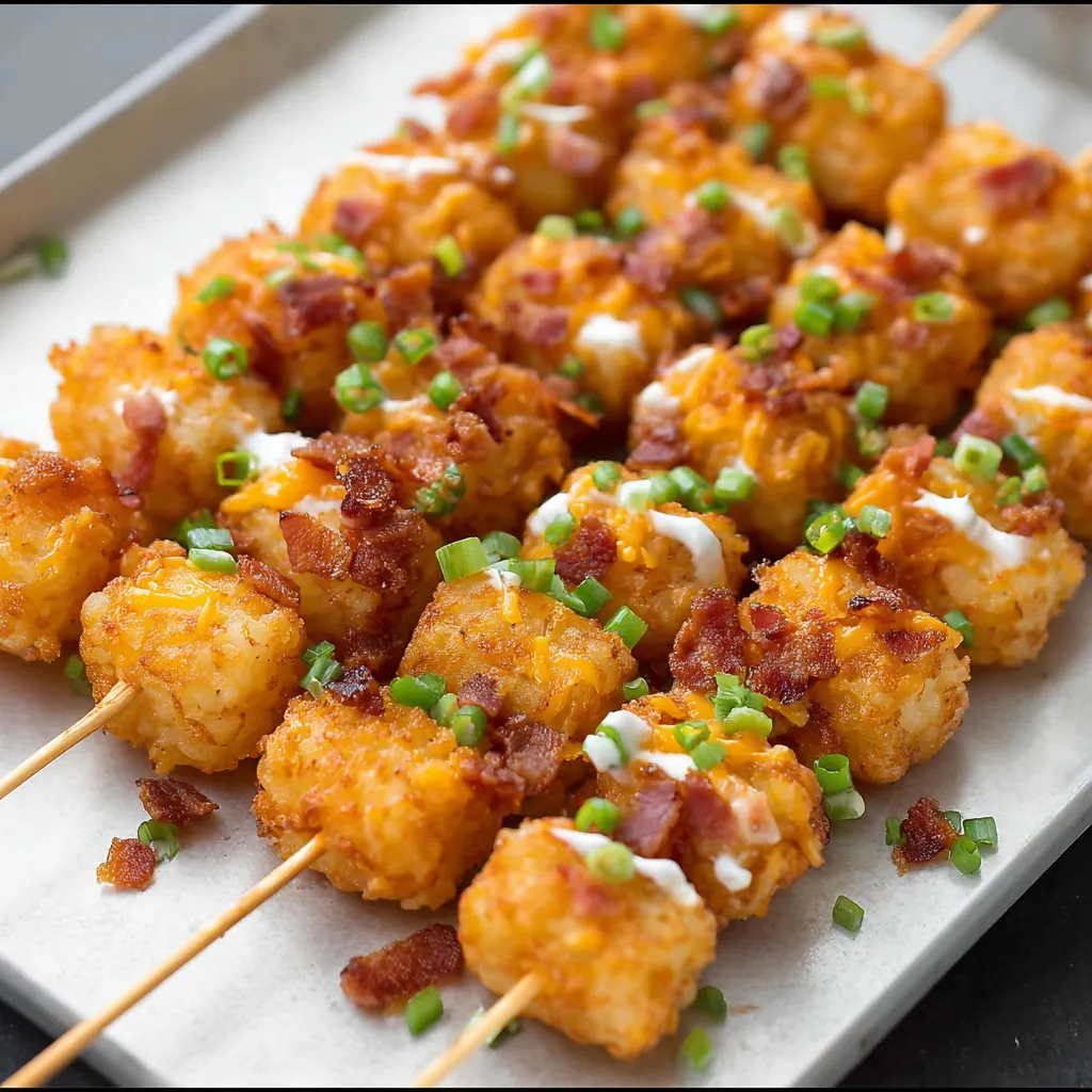 Bacon wrapped appetizers on a tray.
